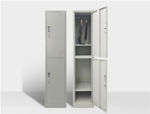 2 compartment steel locker
