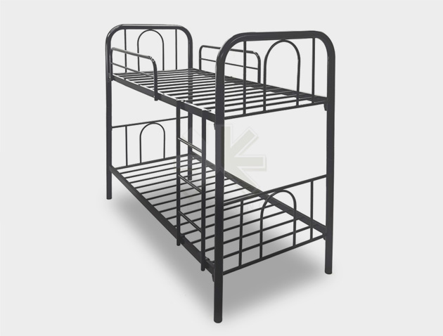 double decker bed frame metal slate