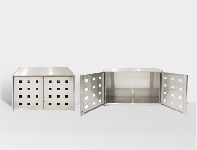 single stainless steel cabinet